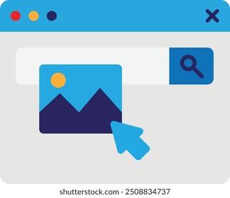 Web Browser Website Icon Vector Flat Illustration