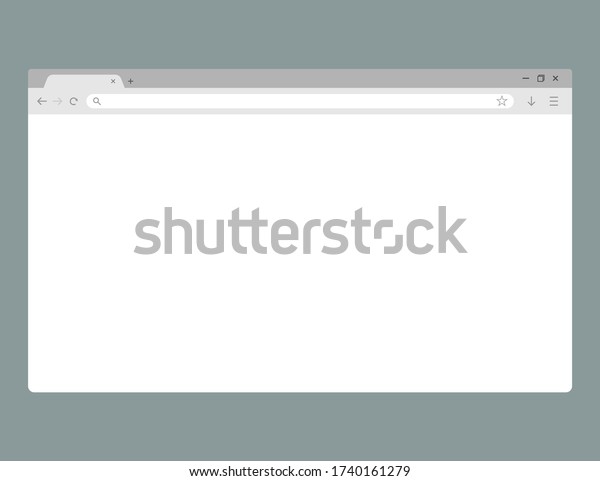 Download Web Browser Window Mockup Template Website Stock Vector Royalty Free 1740161279