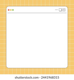 web browser window with tab, toolbar and search field. Modern website, internet page in flat style. Browser mockup for computer, tablet and smartphone. Light and dark mode. Vector illustration
