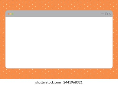 web browser window with tab, toolbar and search field. Modern website, internet page in flat style. Browser mockup for computer, tablet and smartphone. Light and dark mode. Vector illustration