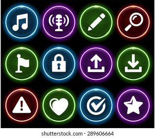 Web Browsing and Downloading on Glow Round Buttons