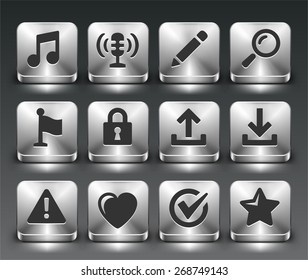 Web Browsing and Downloading on Silver Square Buttons
