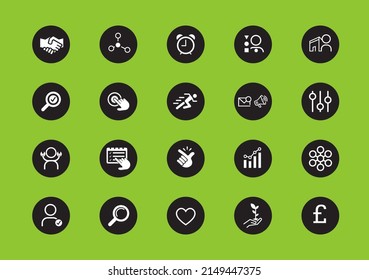 Web Business App UX interface icons collection set 3