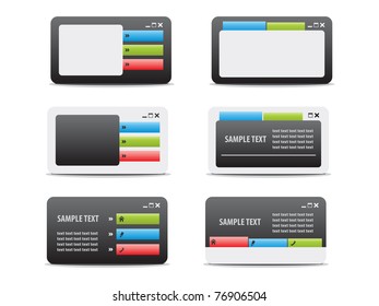 Web business cards. Set 02.
