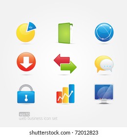 Web Business Icon Set of 9 icons