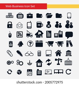 Web Business icons set. Icons for business, management, finance, strategy, marketing, banking, contact, social media, technology, logistic, education, sport, medicine, travel, weather, construction,