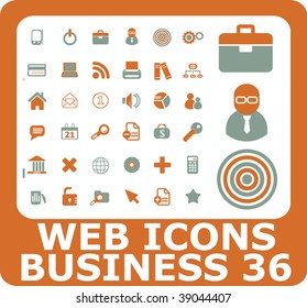 iconos de negocios web. vector