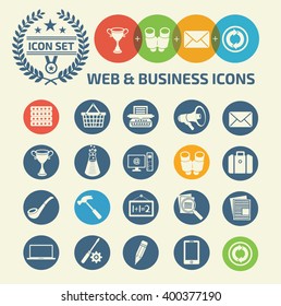 Web and business icons,clean vector