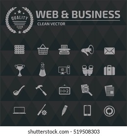 
Web and business icons,vector