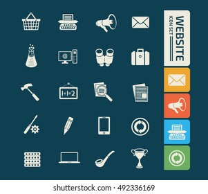 Web business icon,vector