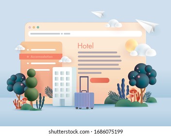 Design-Vorlage für das Web-Business-Interface-Konzept Vektorillustration/Illustration