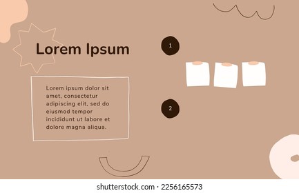 Web business template with minimalist background, Presentation 