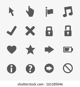 Web business vector icons set