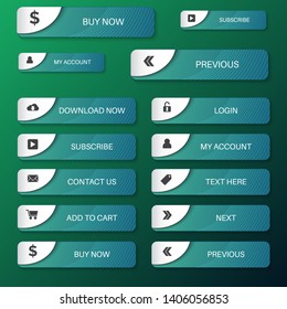 Web button and action button tosca color, high quality vector EPS10