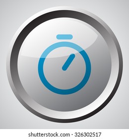 Web button with blue Timer icon 