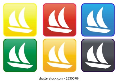 Web button - boat