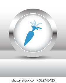 Web button with Carrot illustration on abstract table