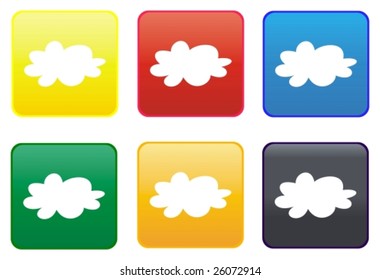 Web button - cloud