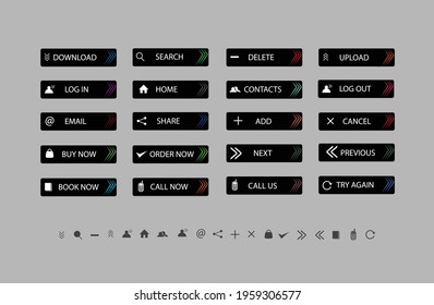 web button collection for web design 