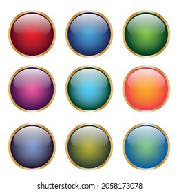 Web button design. Colorful  symbol design. Internet vector