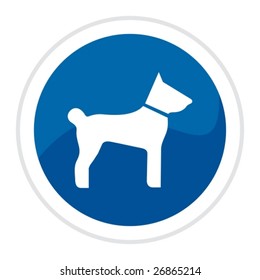 Web button - dog