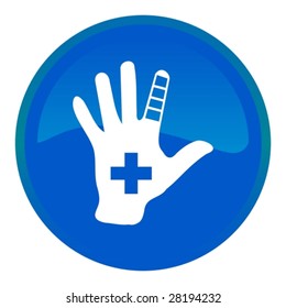 Web button - first aid