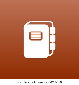 web button Flat design with shadow