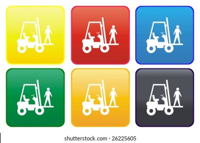 Web button - forklift truck