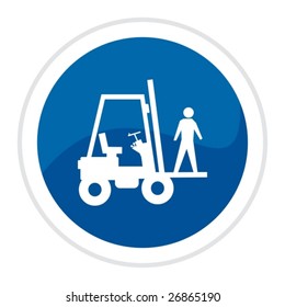 Web button - forklift truck