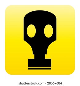 Web button - gas mask