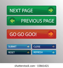 web button icon menu