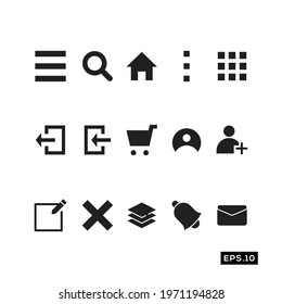 Web button icon vector. web button Icon vector Illustration Template For Web and Mobile