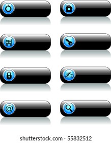 web button isolated on withe background