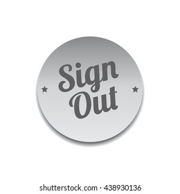 web button label sign out