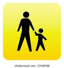 Web button - pedestrian