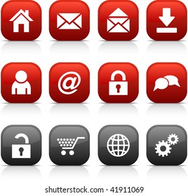  web  button set. Vector illustration.