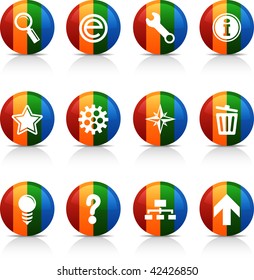 web  button set. Vector illustration.