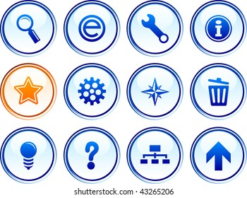 web  button set. Vector illustration.