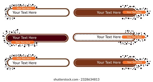 Web button sets on rounded style