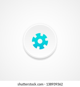 Web button. Settings.  Vector illustration.