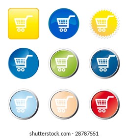 Web button - shopping cart