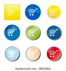 Web button - shopping cart