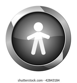 Web button. vector