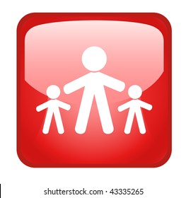 Web button. vector