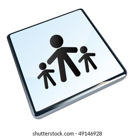 Web button. Vector illustration
