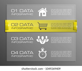 Web button for website app business interface infographic. Isolated interface button background infographic. Design clean number banners button/graphic website infographic layout. Vector illustration