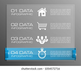 Web button for website app business interface infographic. Isolated interface button background infographic. Design clean number banners button/graphic website infographic layout. Vector illustration