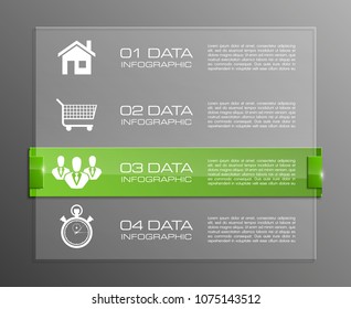 Web button for website app business interface infographic. Isolated interface button background infographic. Design clean number banners button/graphic website infographic layout. Vector illustration