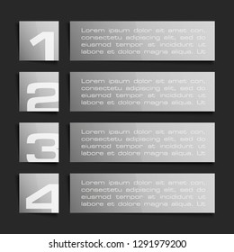 Web button for website app business interface infographic. Isolated interface button background infographic. Design clean number banners button/graphic website infographic layout. Vector illustration