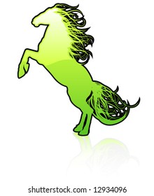 Web Button Wild Horse